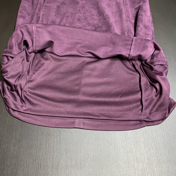 Calvin mid length suede purple dress - Picture 7 of 9